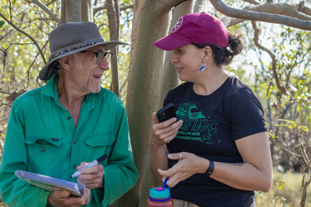 Volunteer Rob and CAFNEC Director Lucy Graham. Credit: Ben and Di