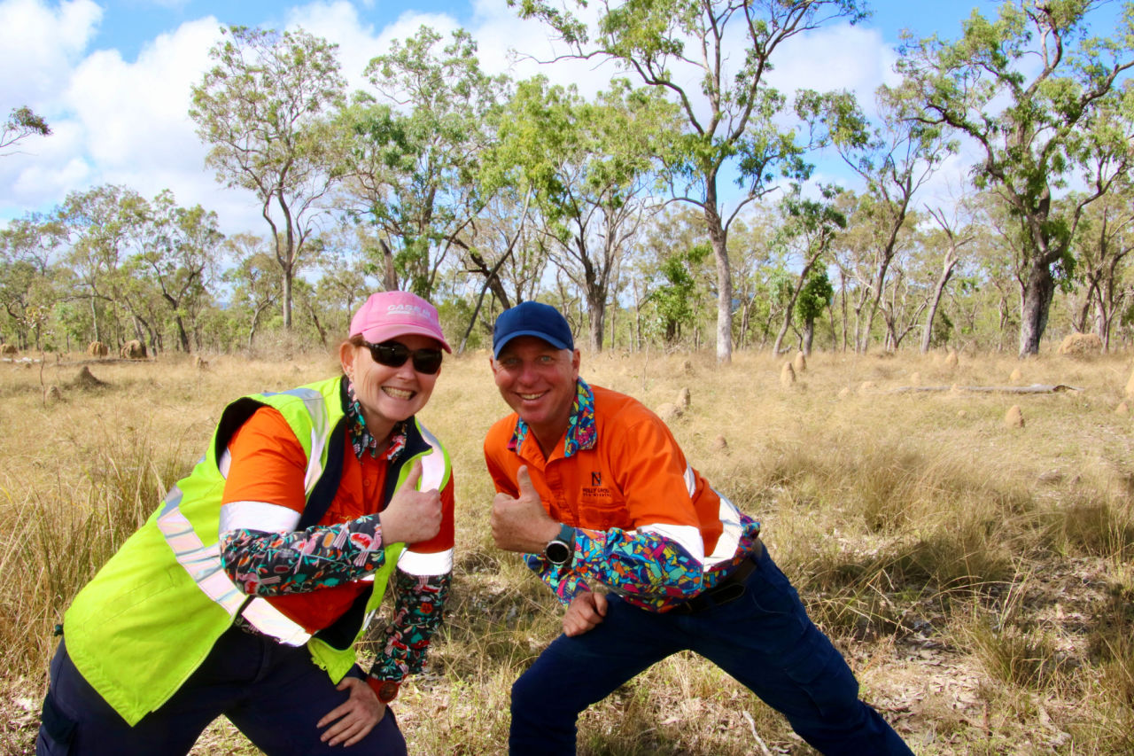 Neilly Group's Jen McKenzie and John Drysdale. Credit: Terrain NRM