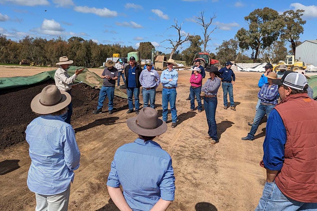 Chairman of YLAD Soils, Bill Daly explains the process behind the commercial grade compost produced at the site. Credit: NQ Dry Tropics.