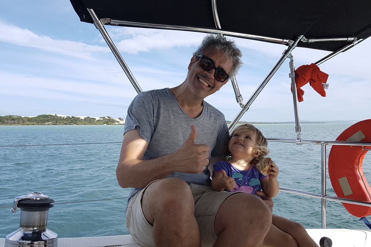 Cedric and his family share a love of sailing on the Great Barrier Reef.