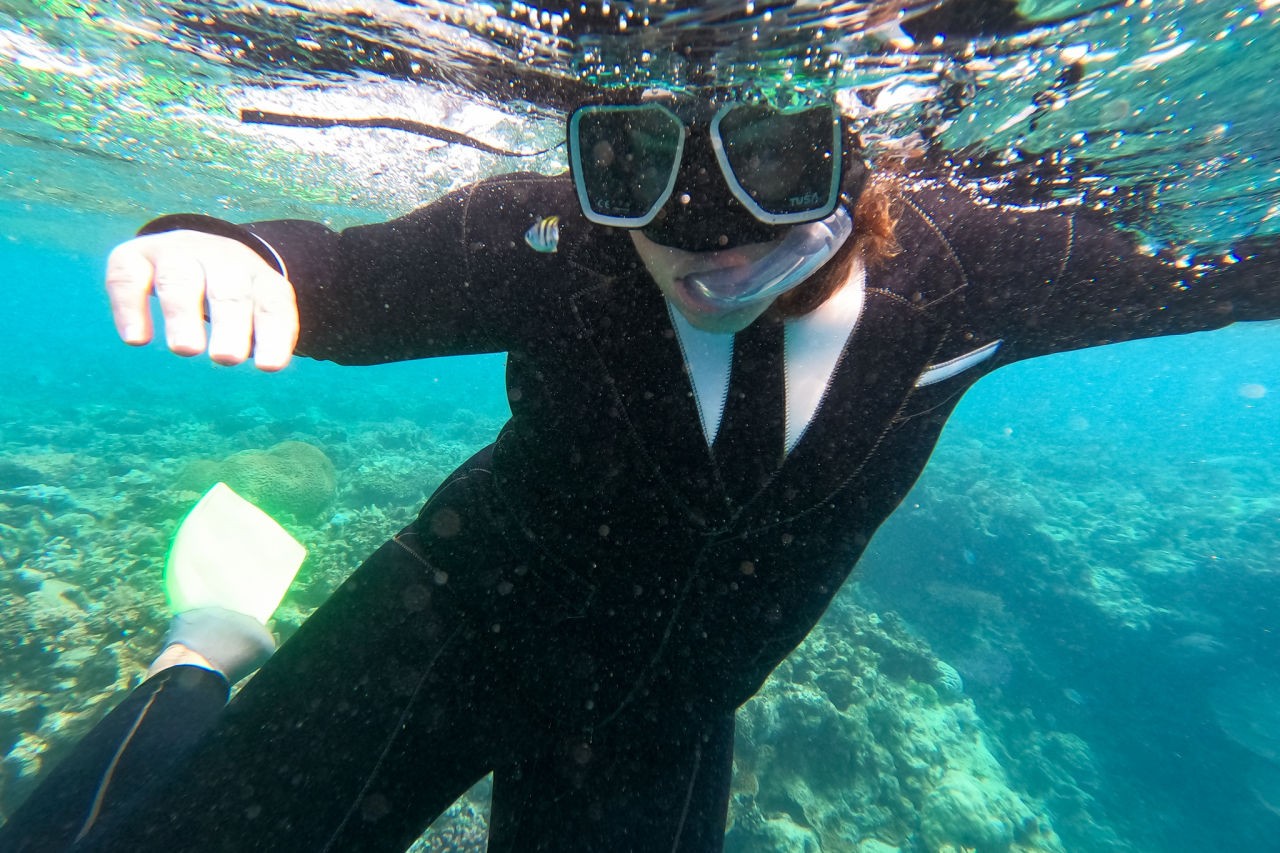 Nicole grew up in Western Australia snorkelling on the reefs off Perth, Rottnest Island and Ningaloo. Credit: Nicole Rosser.