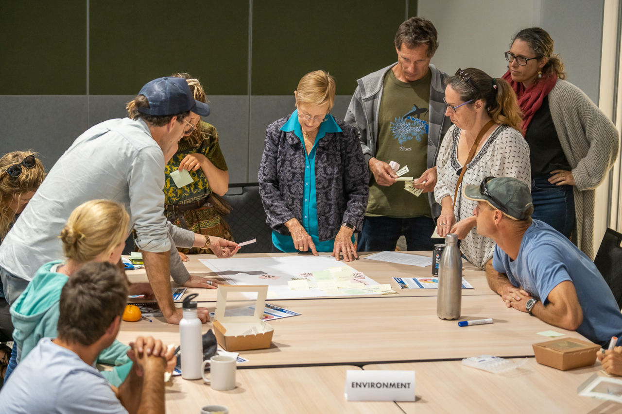 Stakeholder workshop at Ningaloo to inform a resilience strategy. Credit: Joel Johnsson.