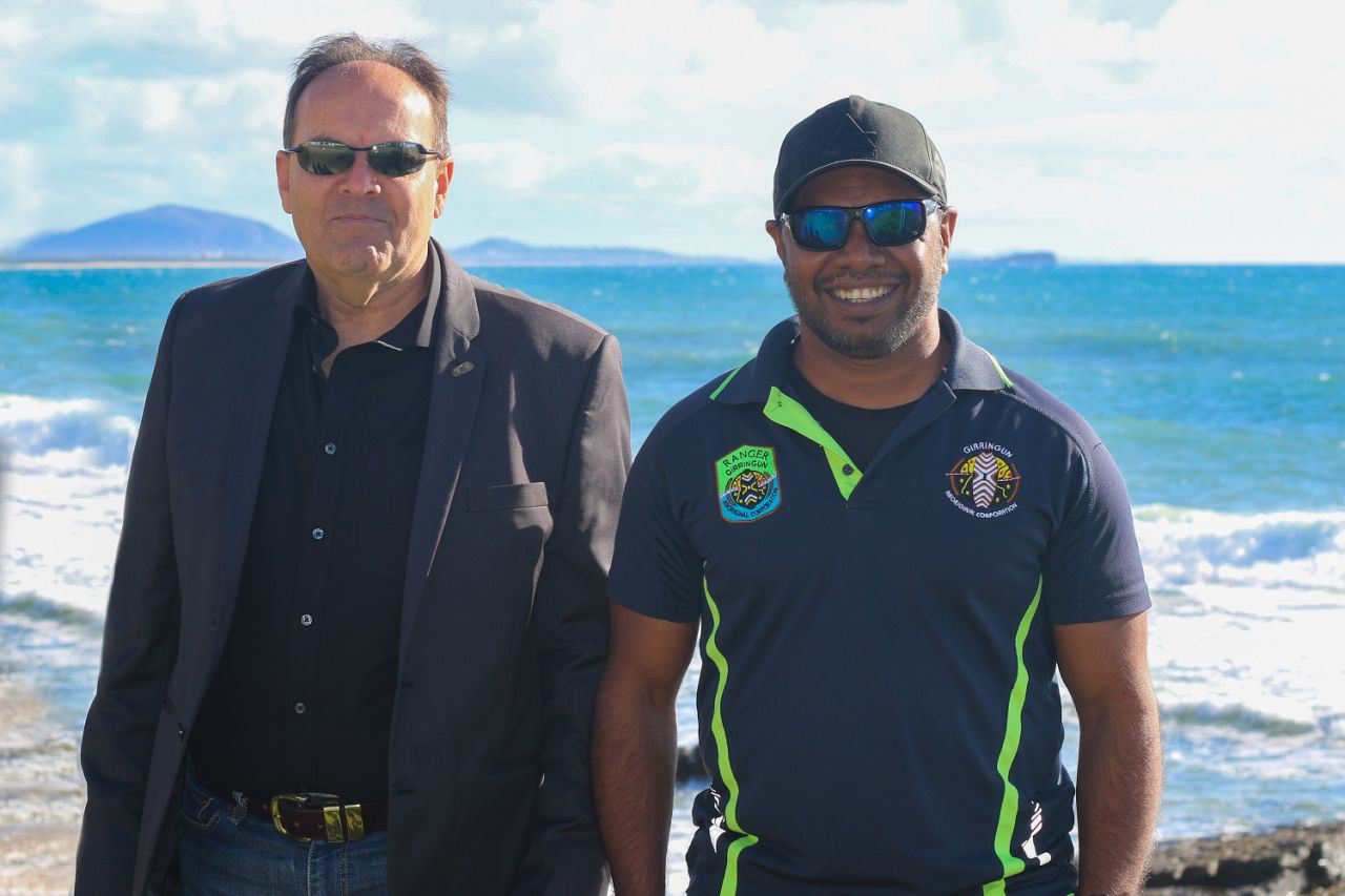 First Nations Rangers from Girringun Aboriginal Corporation and Woppaburra TUMRA who are involved in local Blue Carbon projects to protect seagrasses around Hinchinbrook, Goold, and Great Keppel Islands.