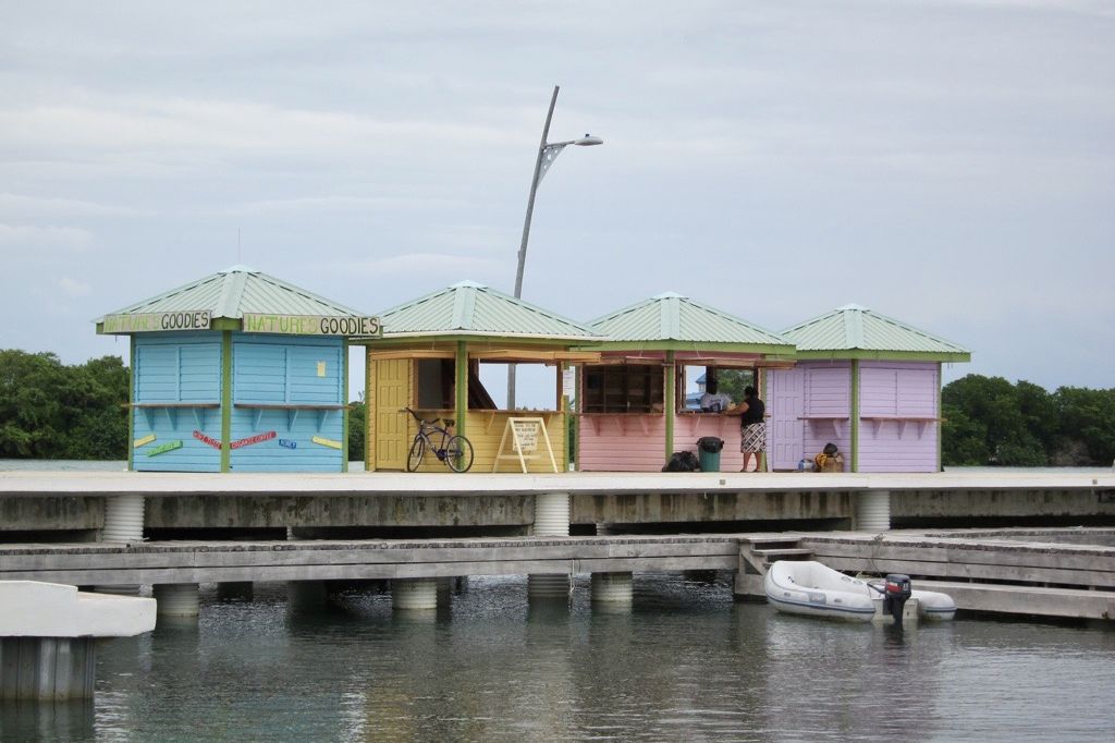 Colourful buildings are characteristic of Belize's coastline. Credit: Jenn Loder.