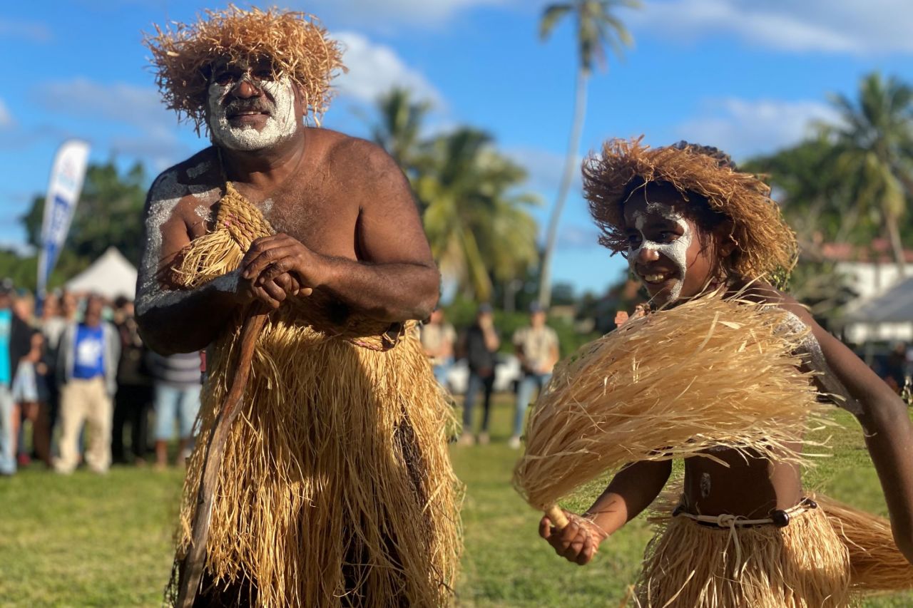 Customary owners on the Isle of Pines, New Caledonia. Credit: Matthias Balagny