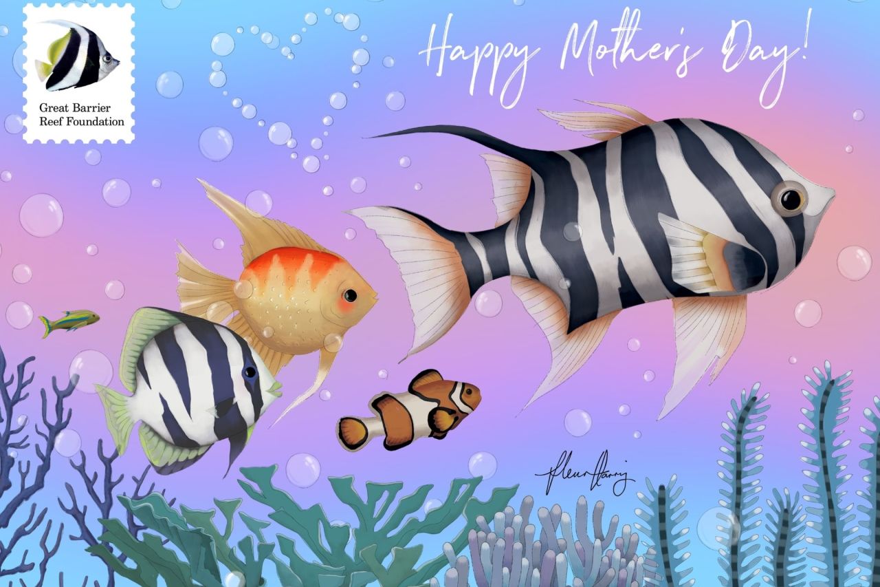 Great Barrier Reef special edition eCard by Australian artist, Fleur Harris.