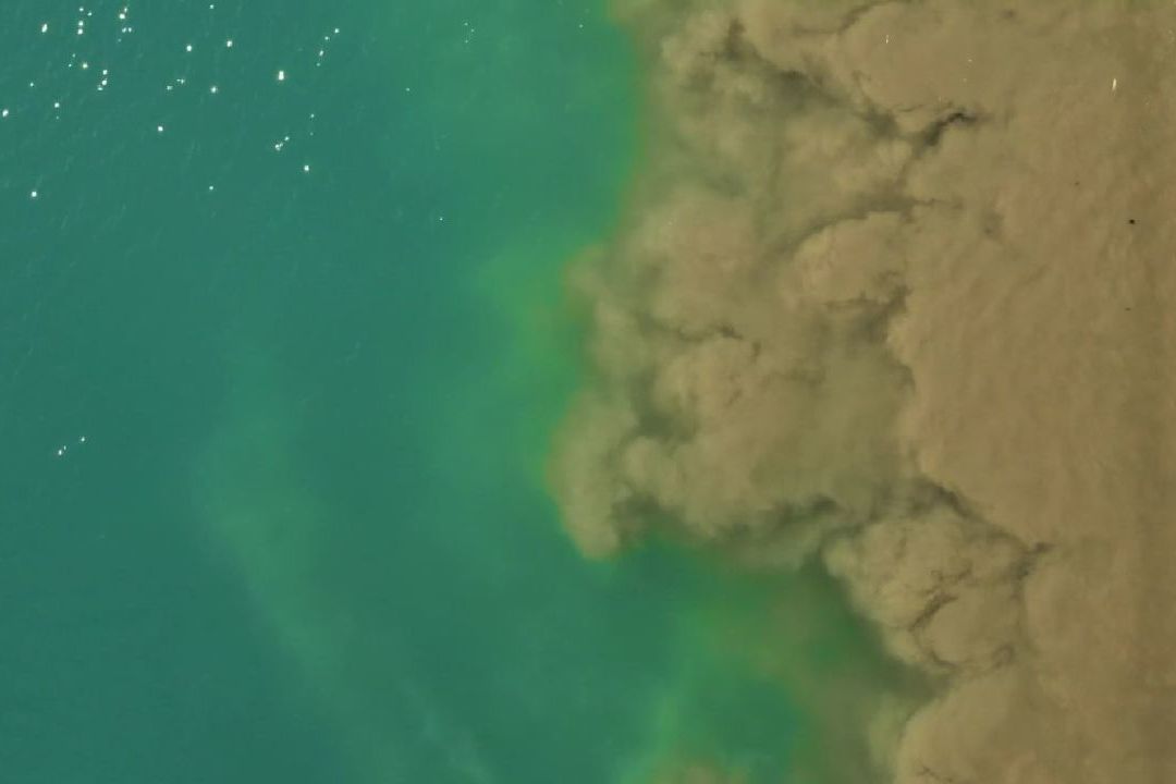 Sediment washing out to the Reef. Credit: Great Barrier Reef Foundation