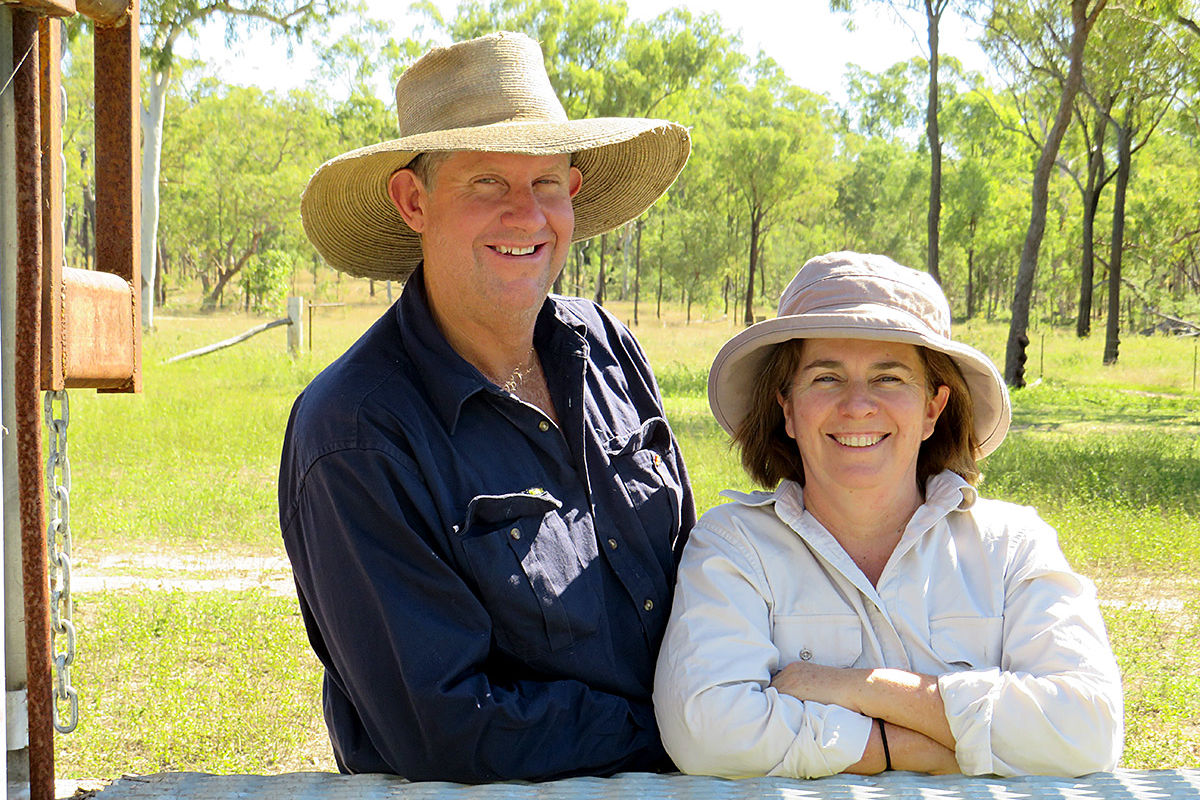 Flagstone Station graziers Brett and Siobhan Scott installed the fencing and water infrastructure needed to adopt grazing practices to improve soil health and pasture diversity. Image NQ Dry Tropics