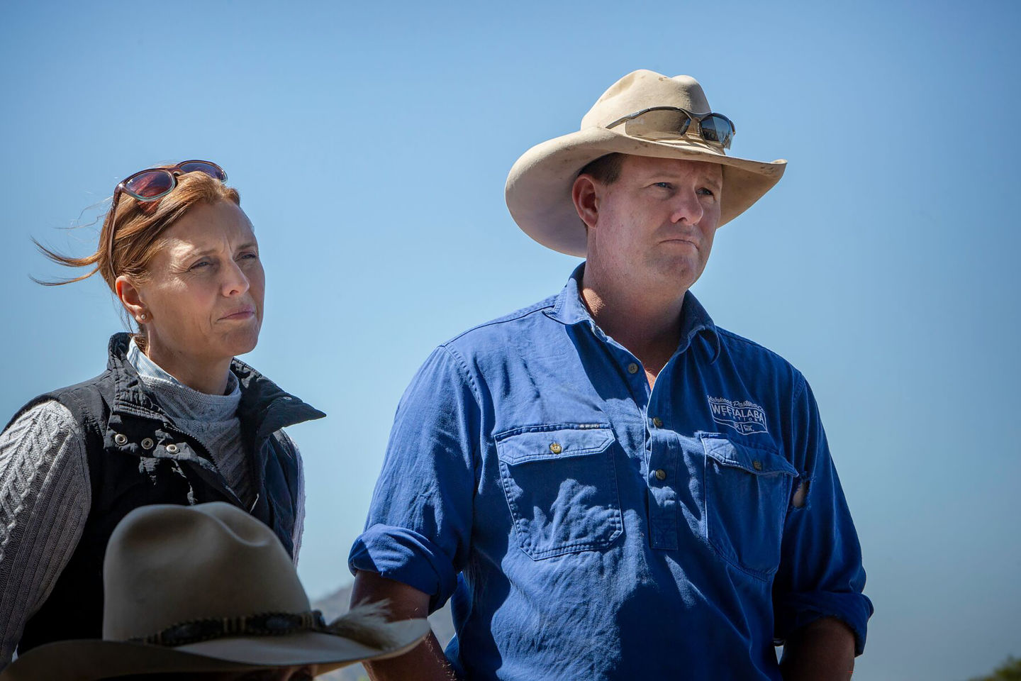 Julie and Reid Muirhead of Weetalaba Station completed a landscape rehydration project to rehabilitate an erosion hotspot cutting a shortened path down to Rosella Creek. Image NQ Dry Tropics