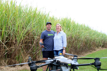 Aerial drone reduces fertiliser losses from farm