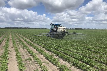 Jake, Alex and Terry during spray trials for AutoWeed.