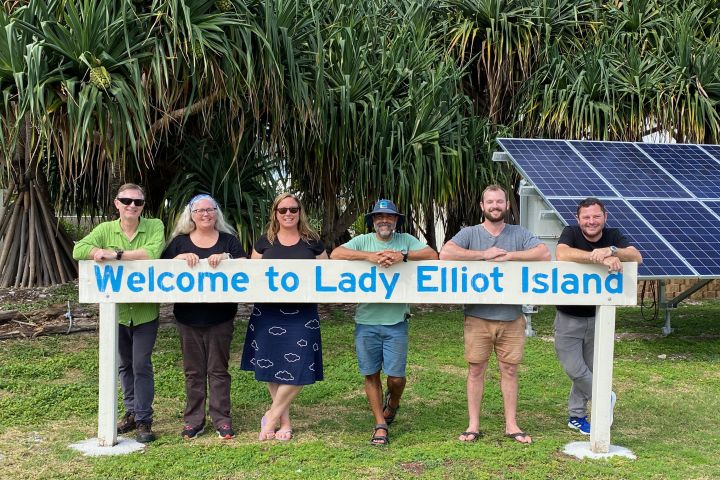 Leaf to Reef team on the island as part of their second research trip in June 2021.