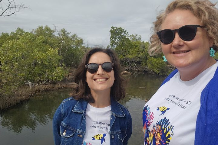 Clarissa and Program Manager Meg Connell on Yunbunan Magnetic Island.